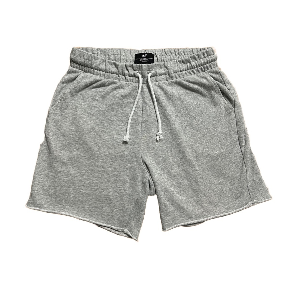 Grey Premium Medium Regular Fit Sweatshorts, lightly used, Good Condition
